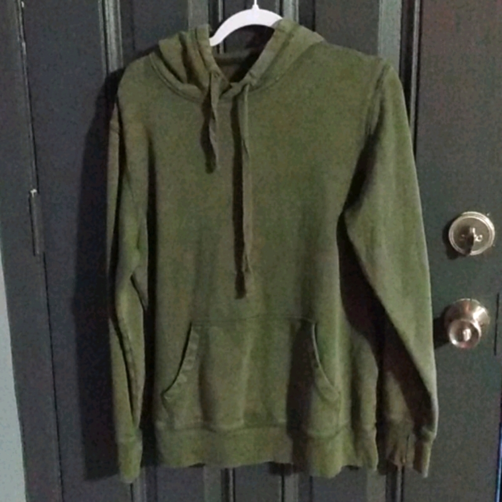 Army green hoodie
